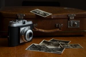 Suitcase and photos